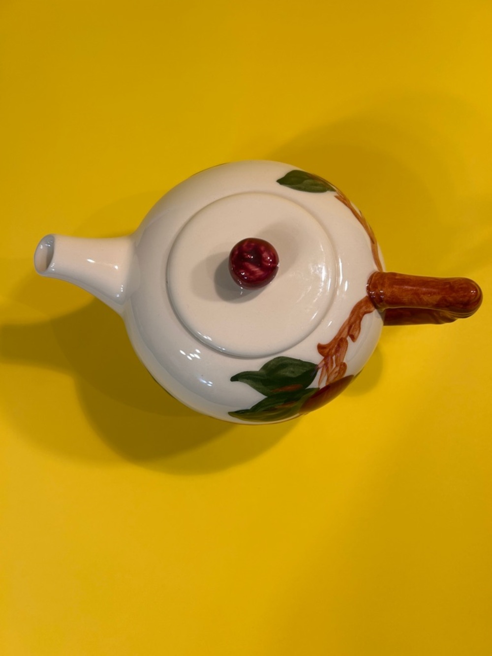 Vintage Franciscan Apple Teapot - Made in California -  Old USA Stamp - Picture 2 of 9